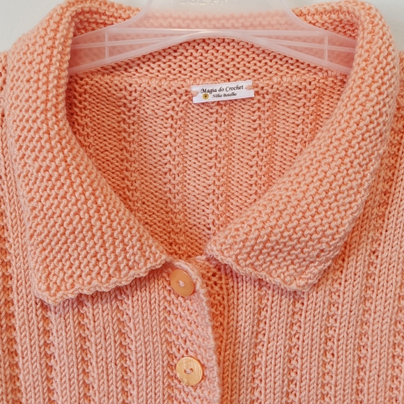 MAGIA DO CROCHET Collared Top - Picture 5 of 7